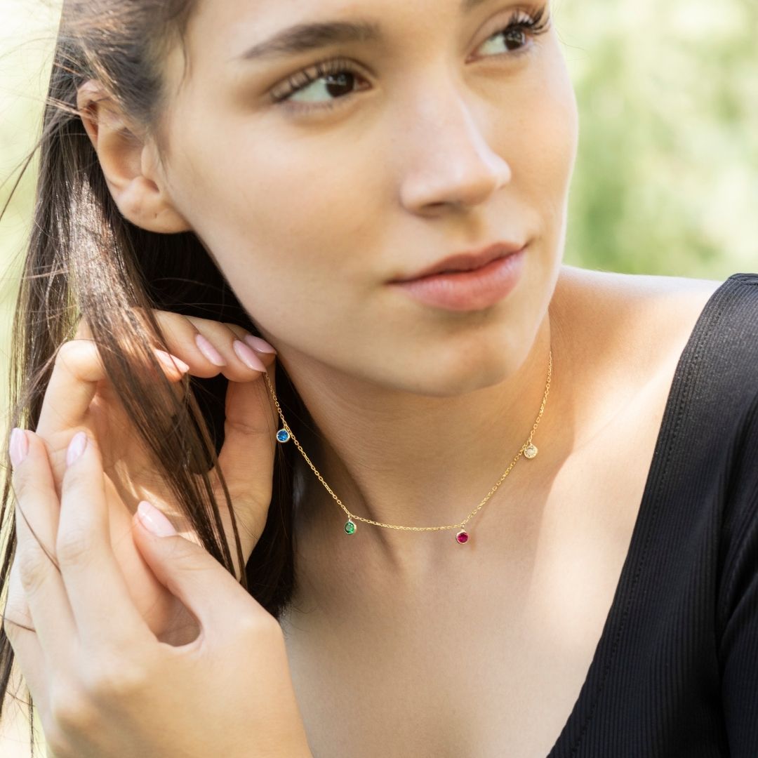 Custom Birthstone Necklace