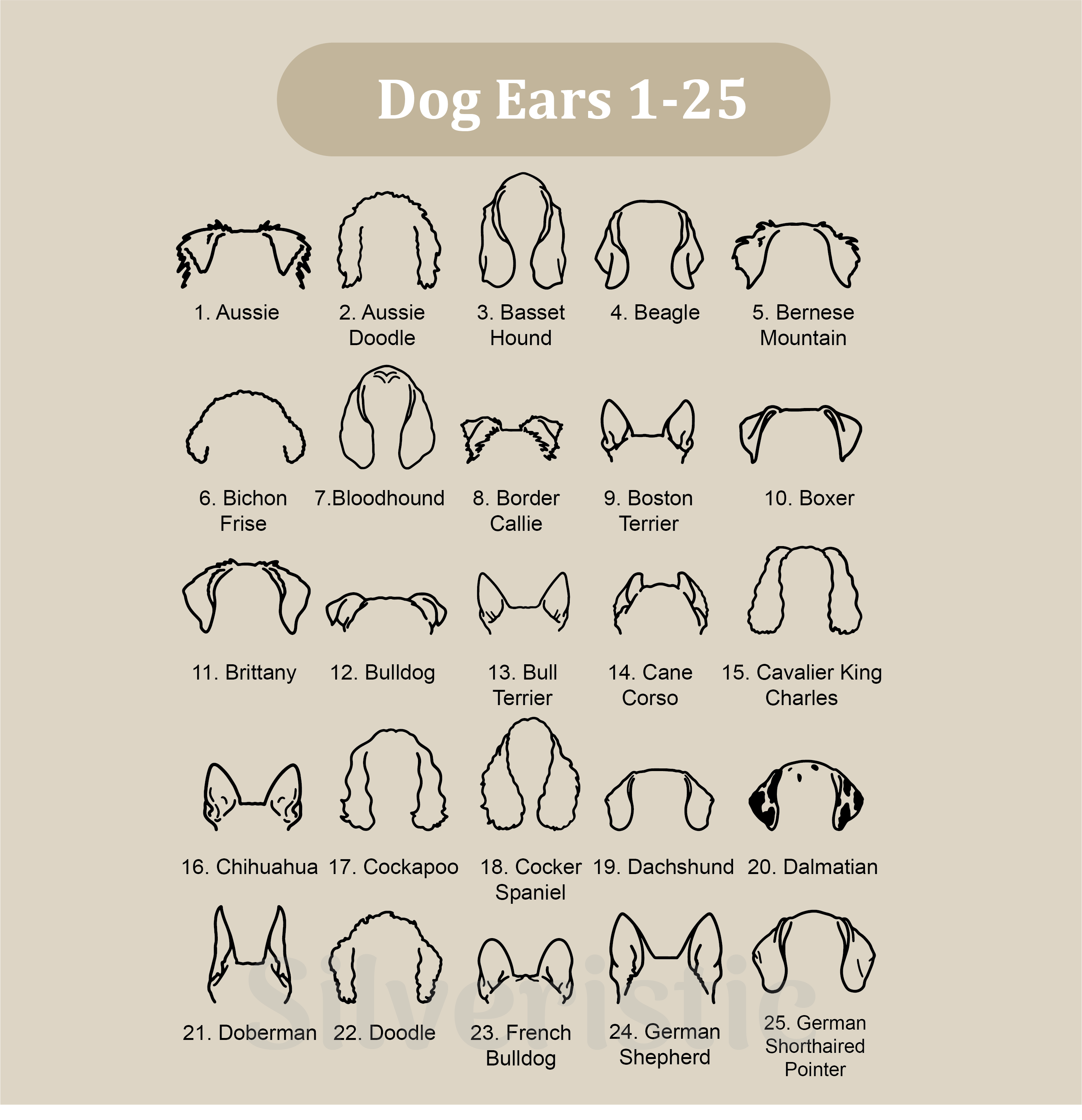 Custom Dog Ear Name Charm Necklace