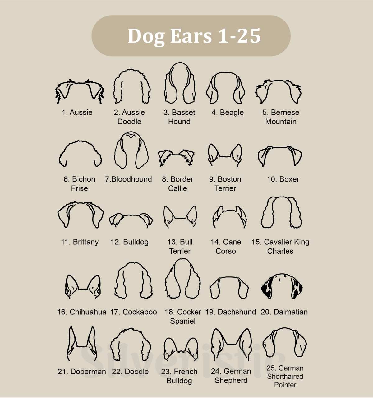 Custom Dog Ear Name Necklace