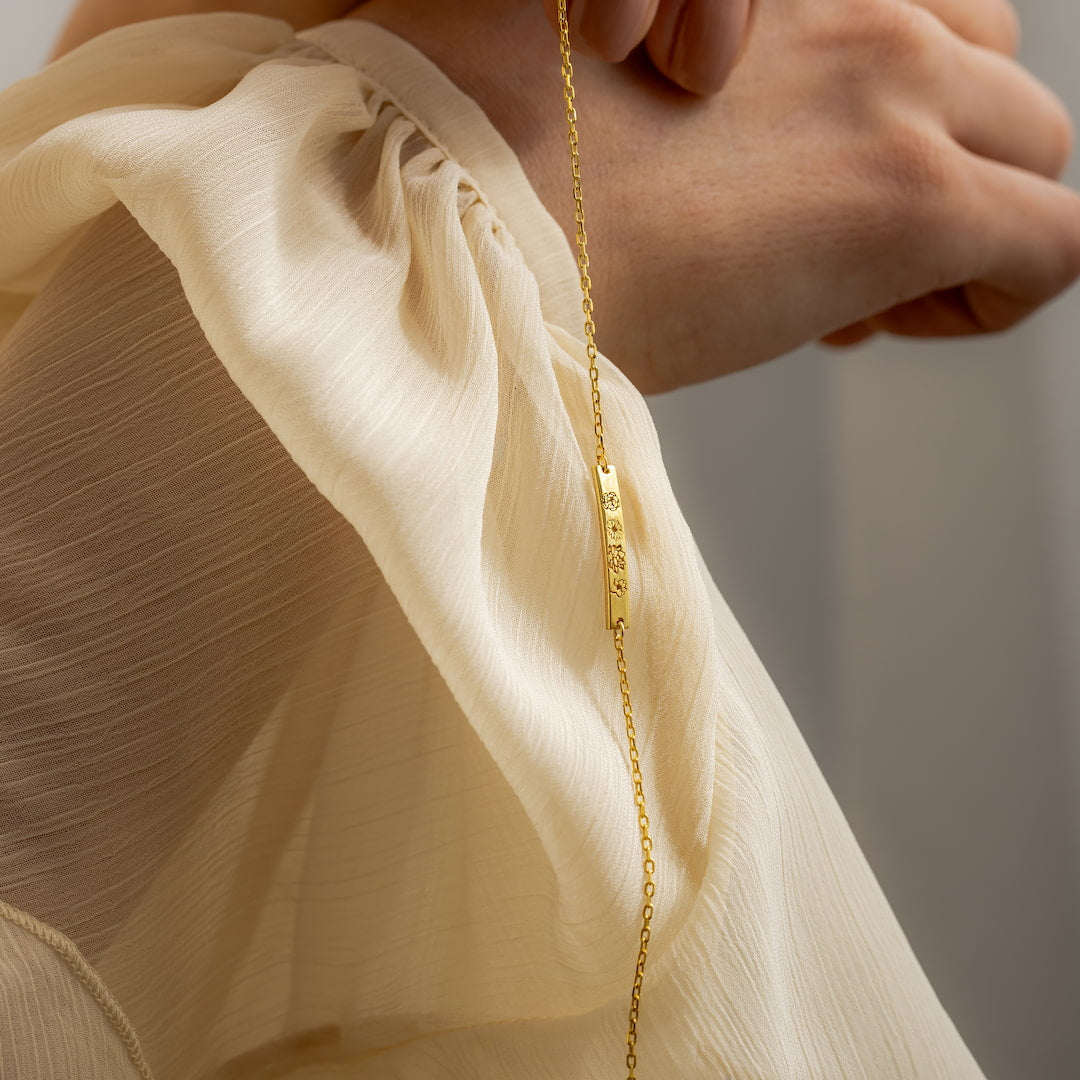 Custom engraved birthflower