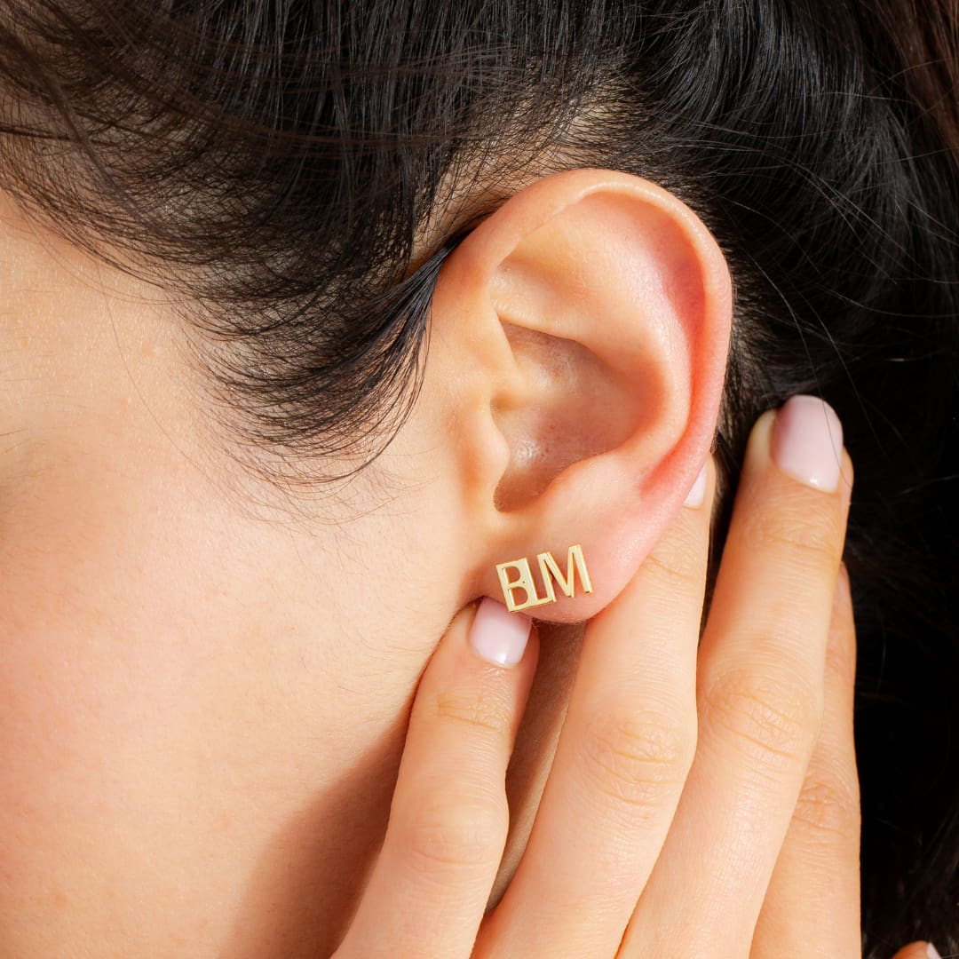 Monogram Initial Earrings