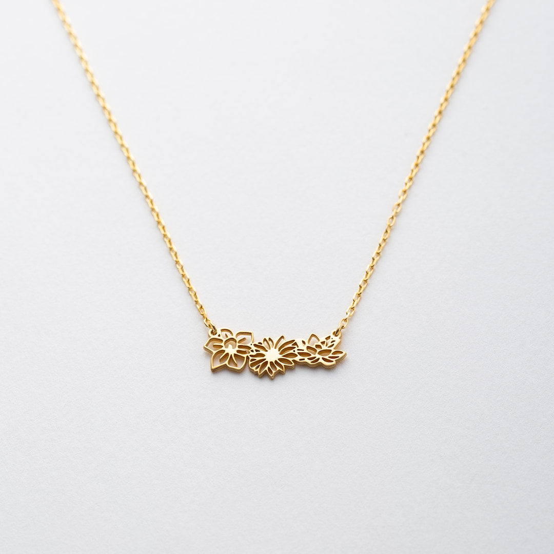 Custom Necklace Birthflower