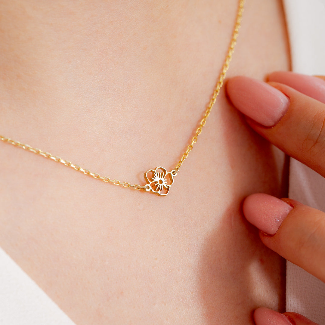 Custom Necklace Birthflower