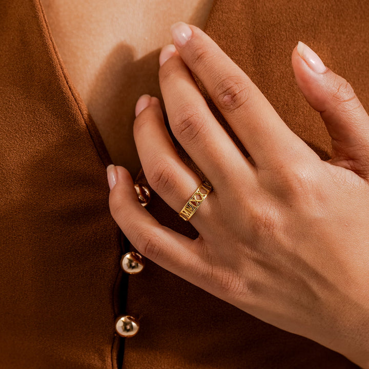 Roman Numerals Ring