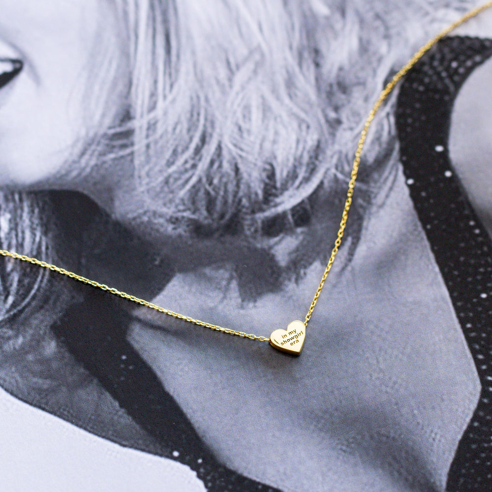 In My Showgirl Era Heart Necklace