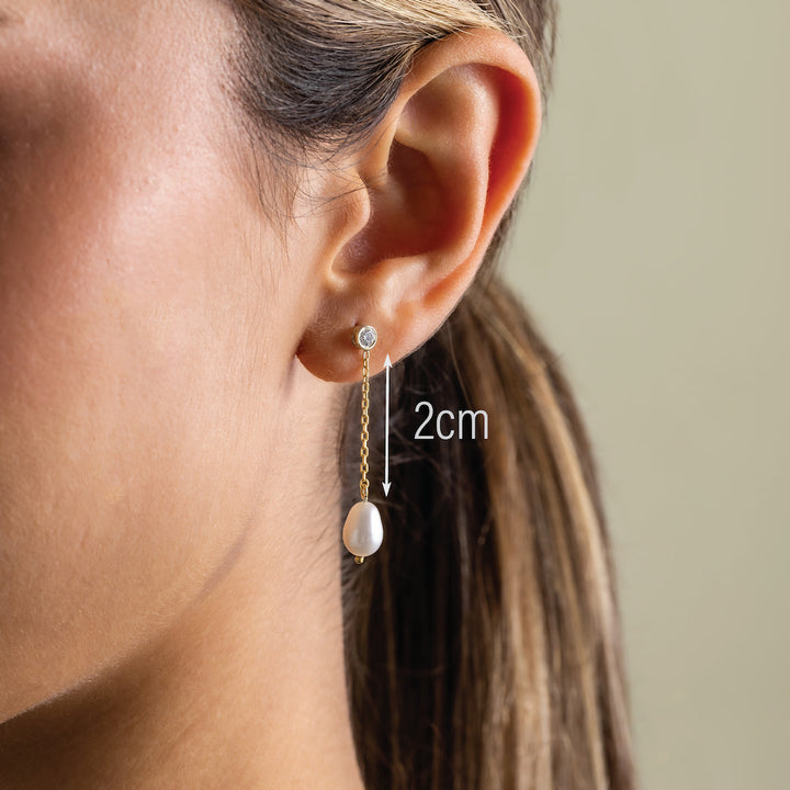 Birthstone Pearl Earrings
