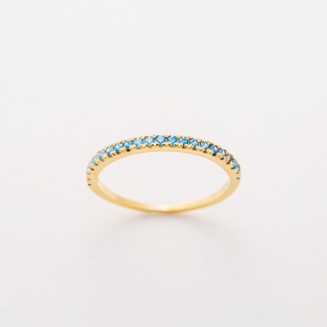 December birthstone stacking ring