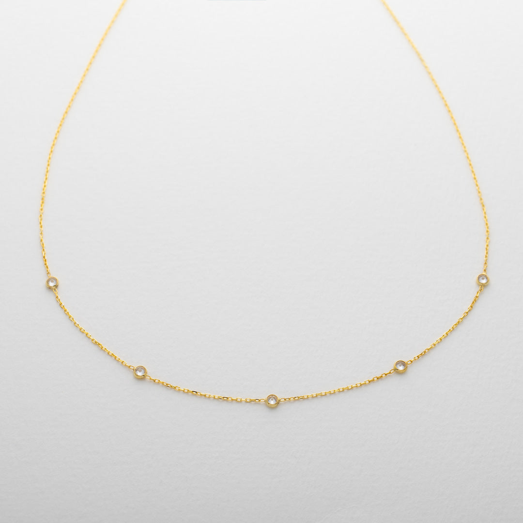 Diamond Birthstone Necklace for Daughter