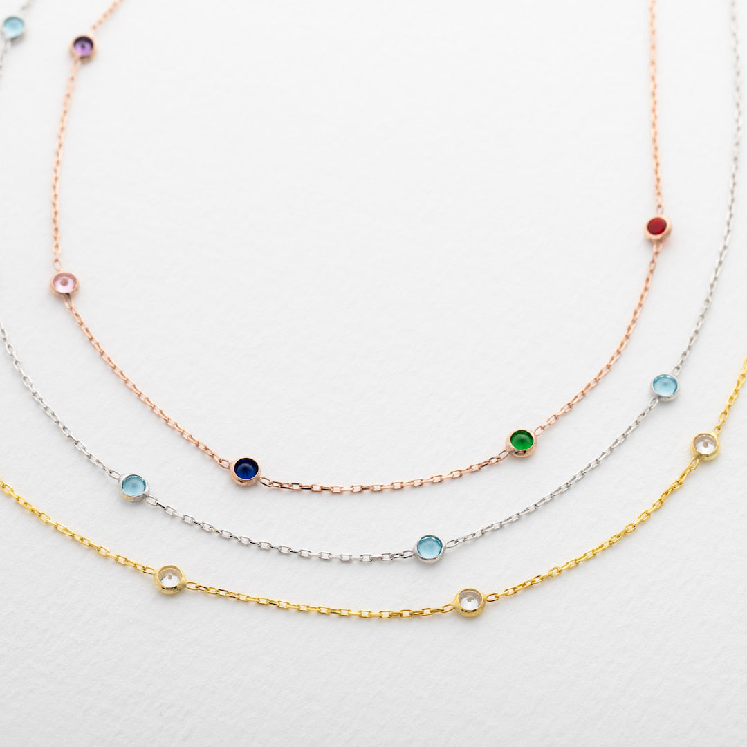 Diamond Birthstone Necklace for Daughter