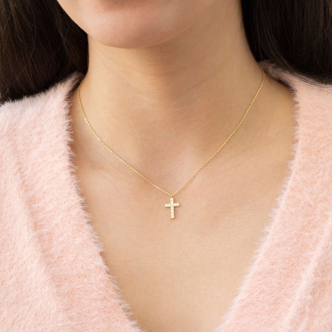 Diamond Cross Necklace order