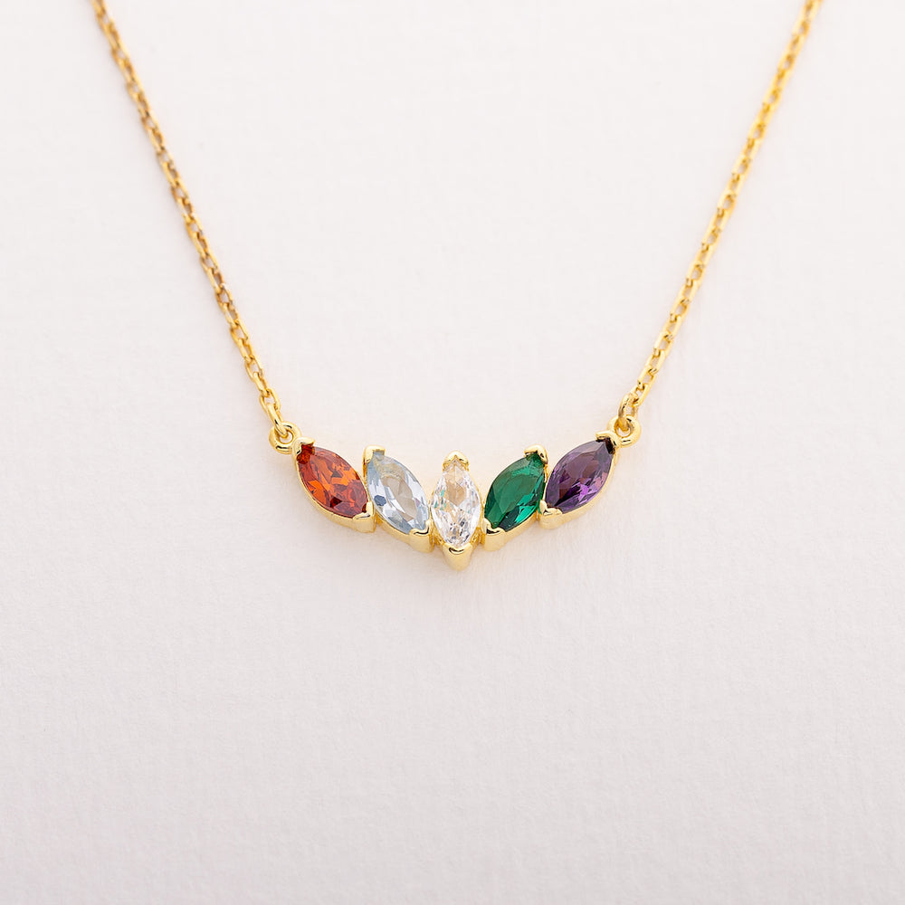 Family birthstone necklace