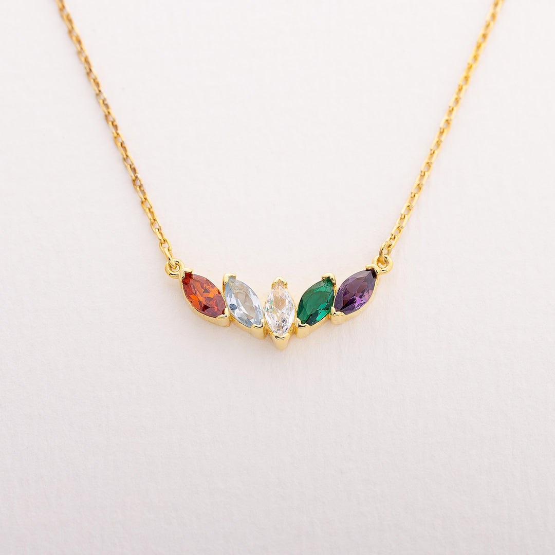 Family birthstone necklace