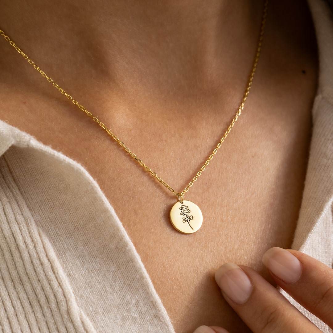 Birth Flower Necklace