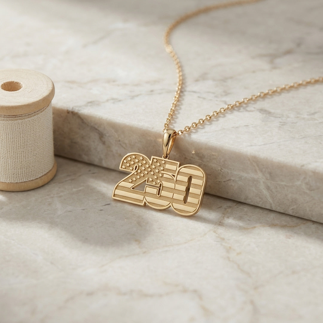 America 250 Flag Necklace