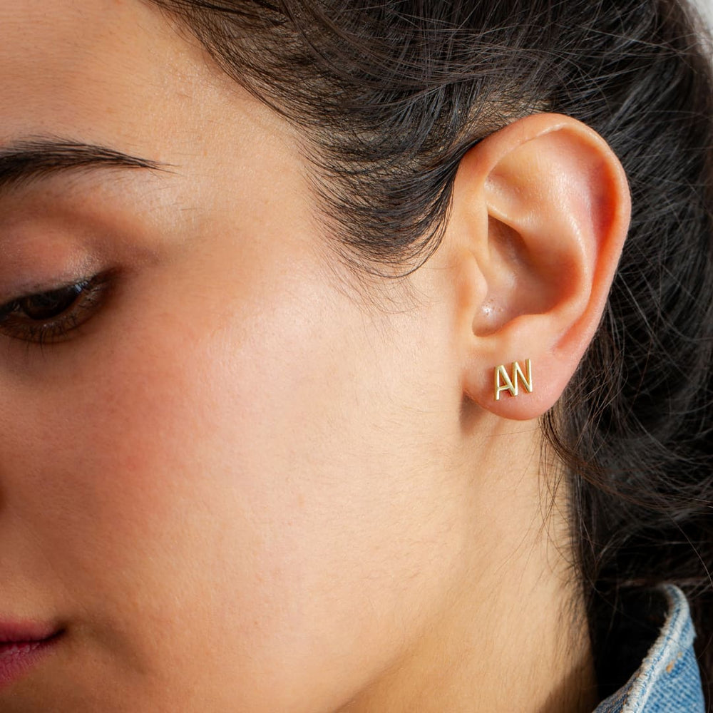 Monogram Initial Earrings
