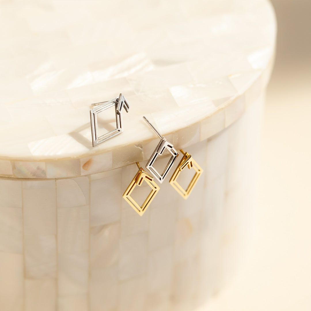 Gold and silver Studs