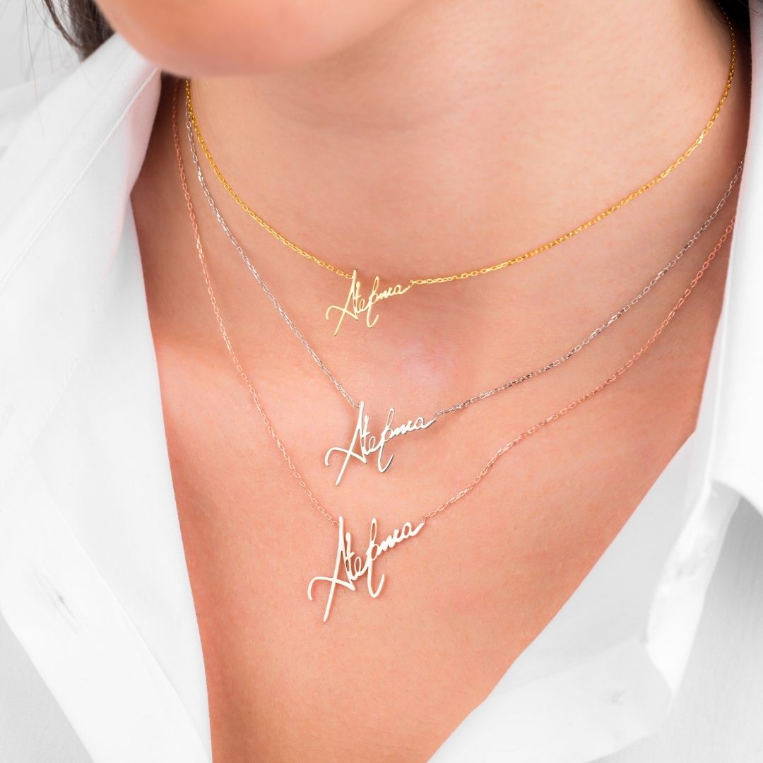Handwriting Custom Name Necklace