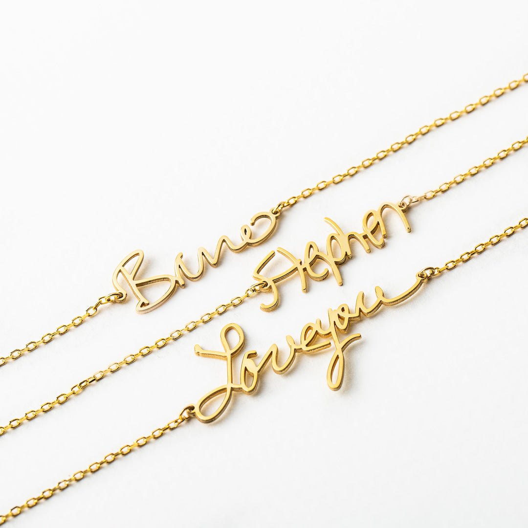 Buy Handwriting Custom Name Necklace