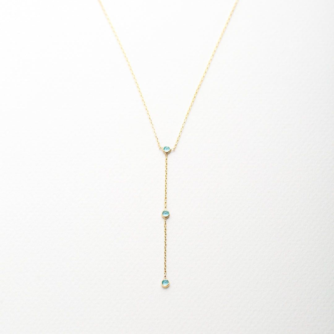 Hanging 3 Birthstone Necklace 