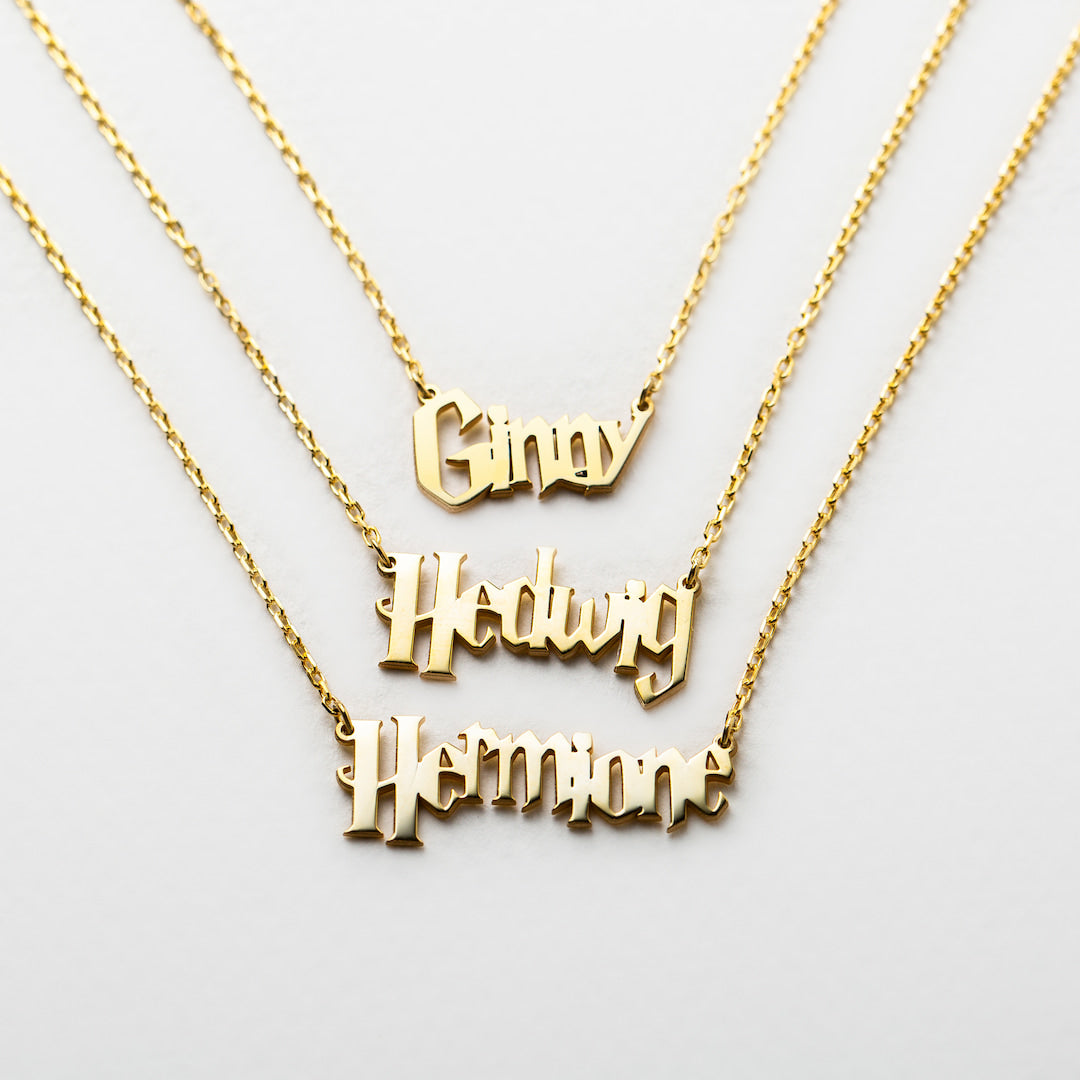 Harry potter name necklace