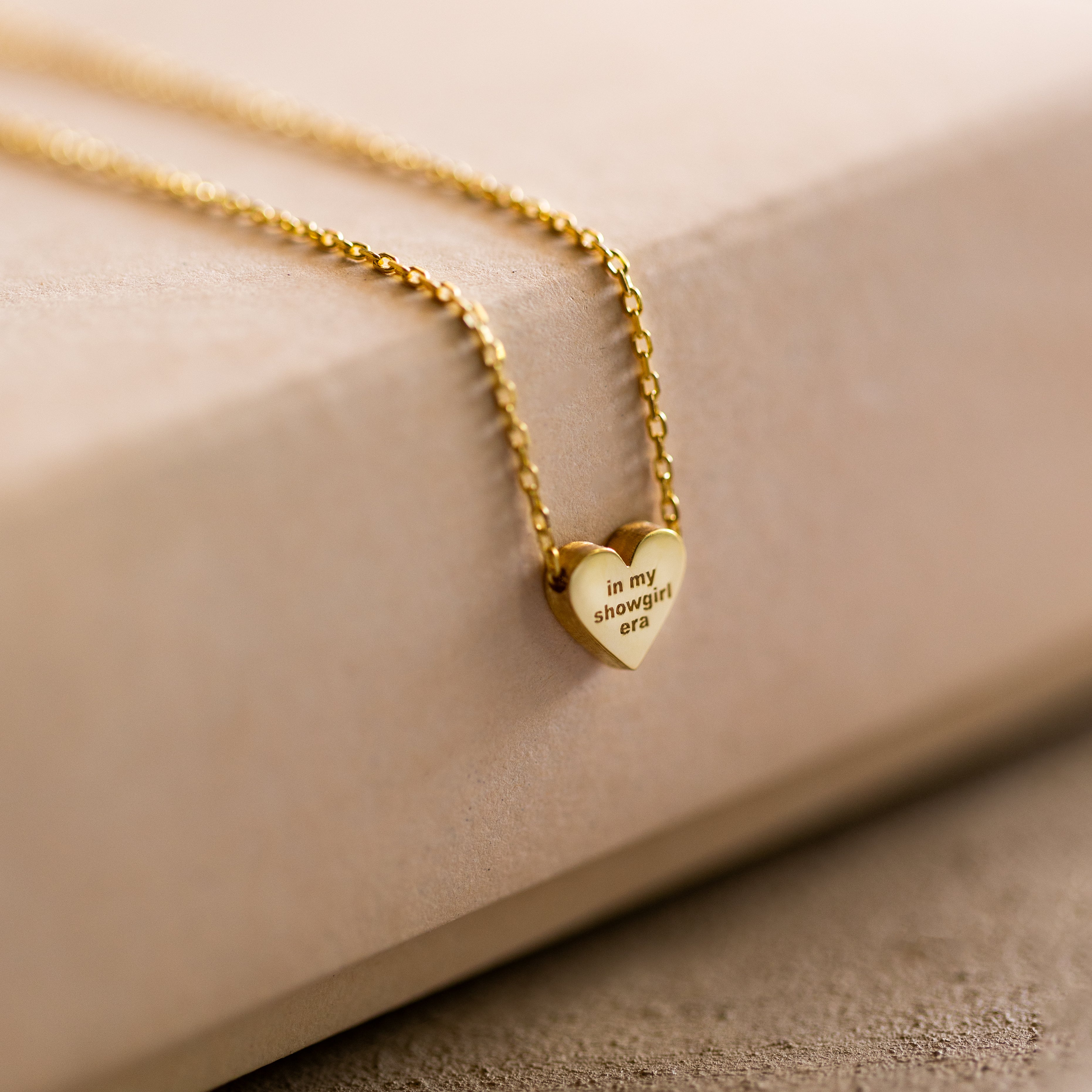 In My Showgirl Era Heart Necklace