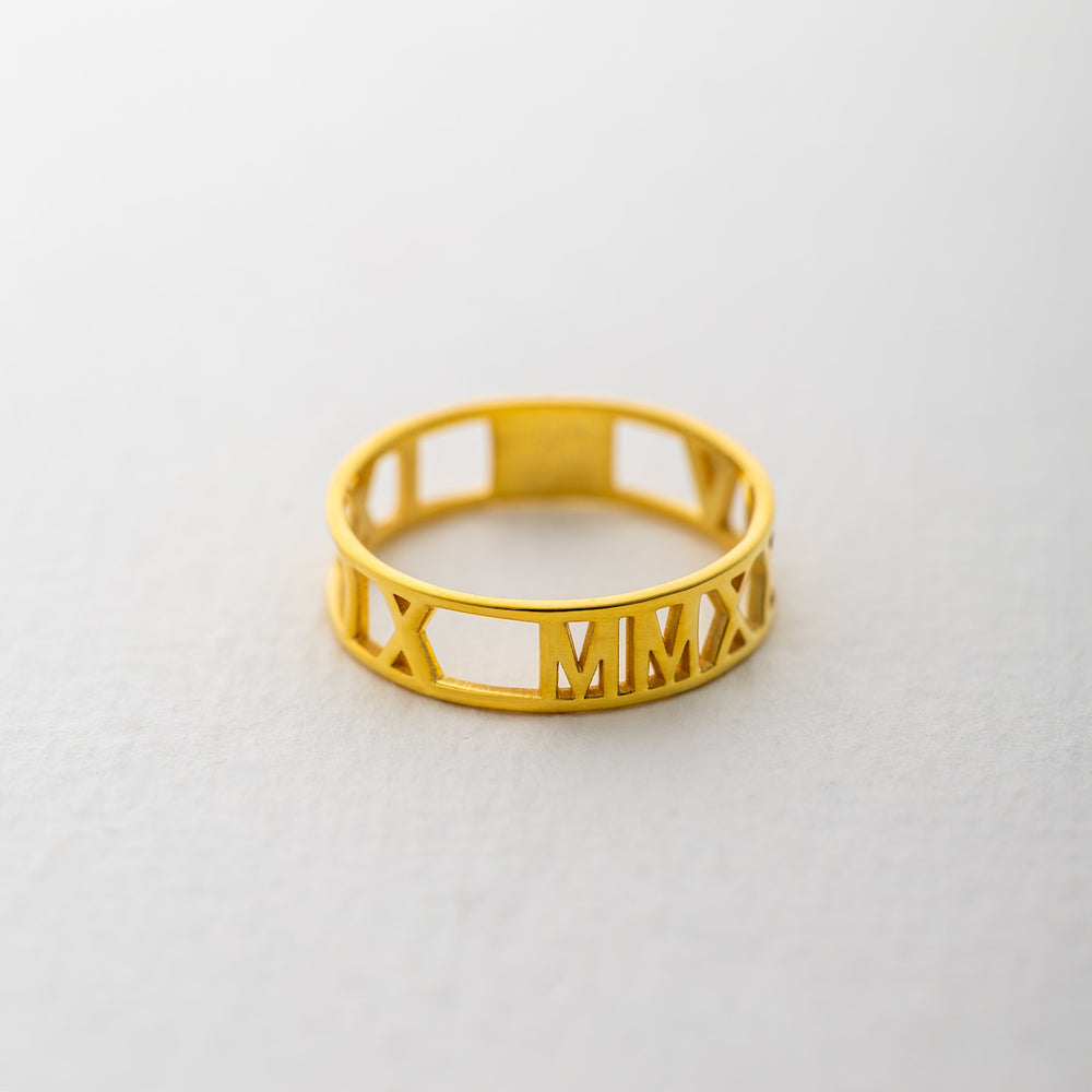 Roman Numerals Ring