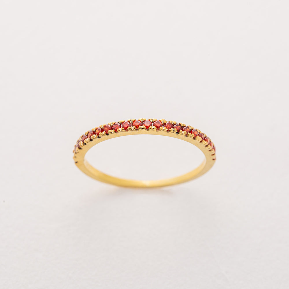 January birthstone stacking ring