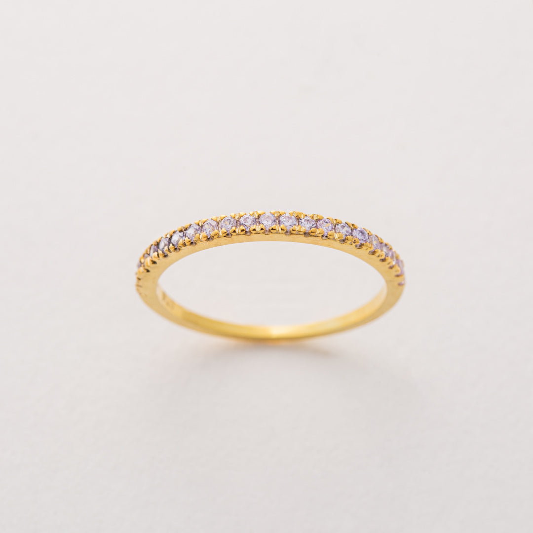 June birthstone stacking ring