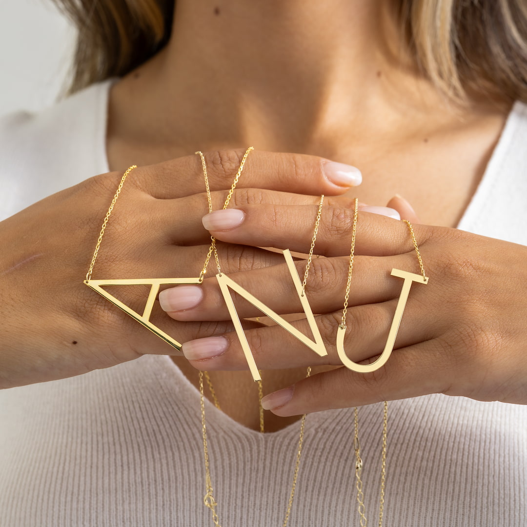 Big Letter Necklaces