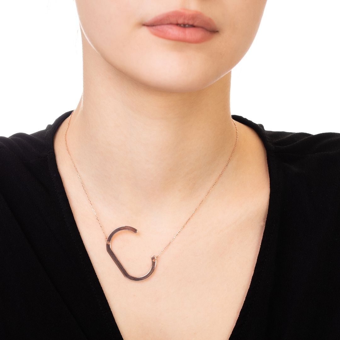 Large Initial Custom Necklace