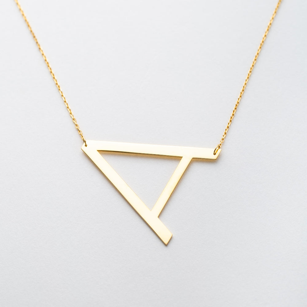 Large Initial Necklace