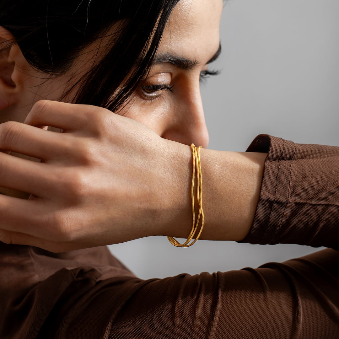 Layered grace bracelet