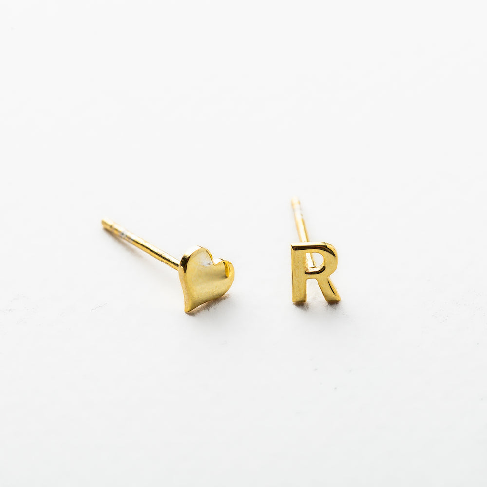 Initial Earrings