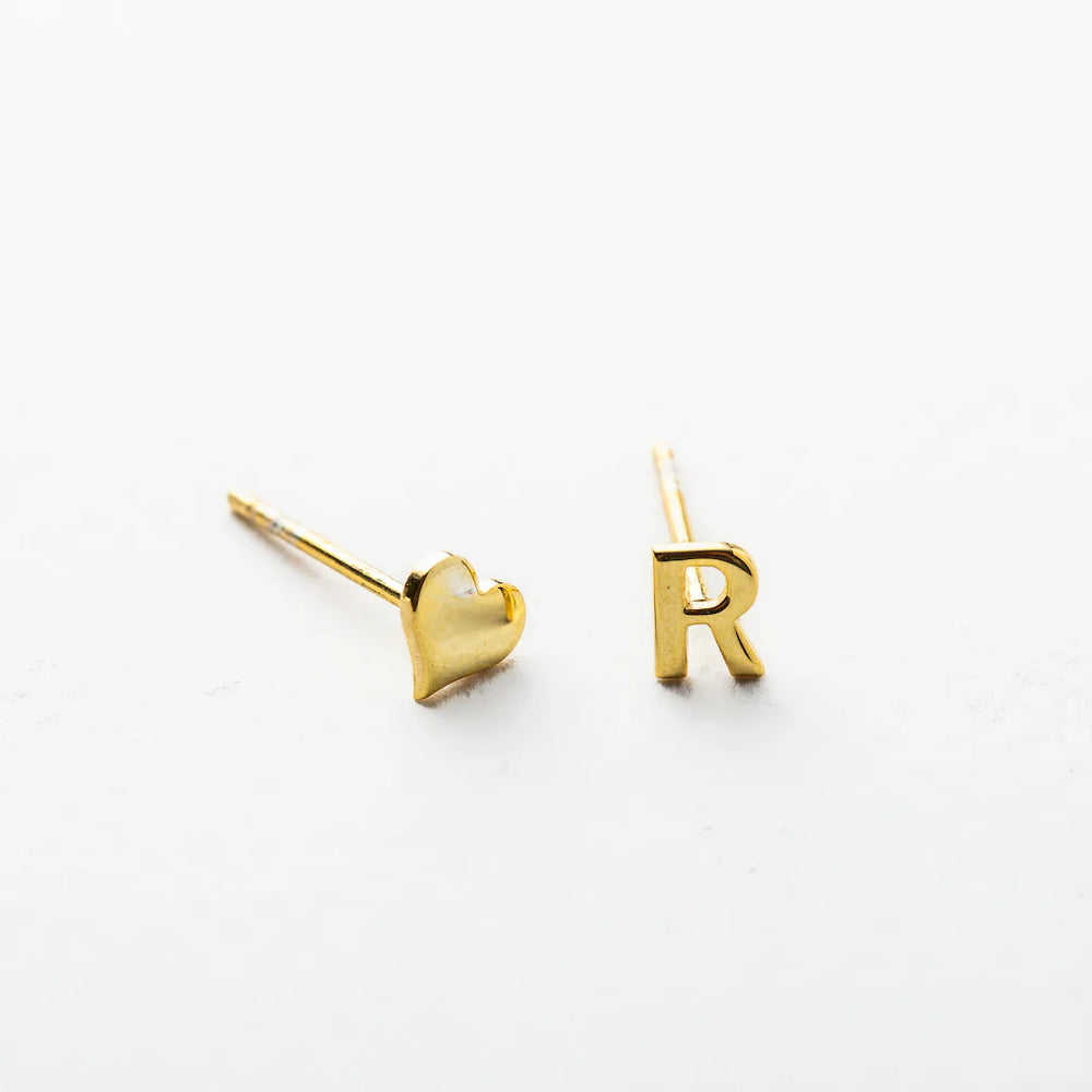 14K Solid Gold 6mm Stud Earrings