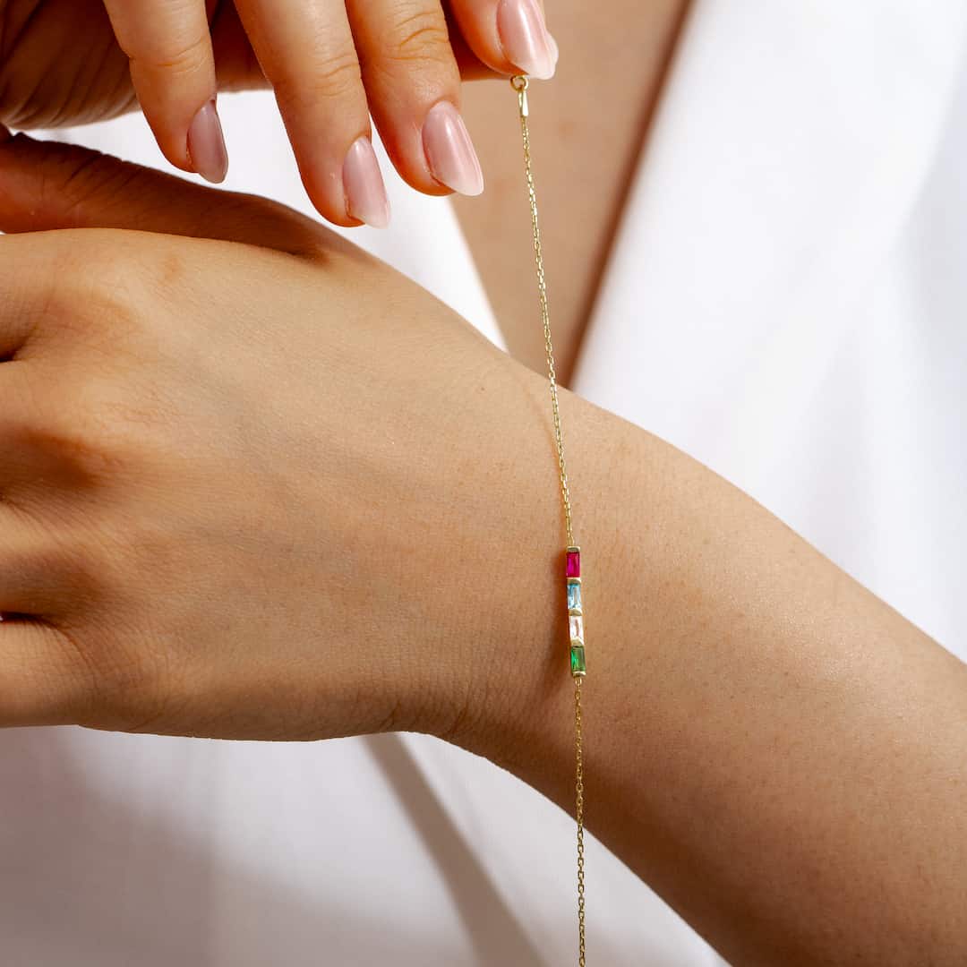 Custom Birthstone Bracelet