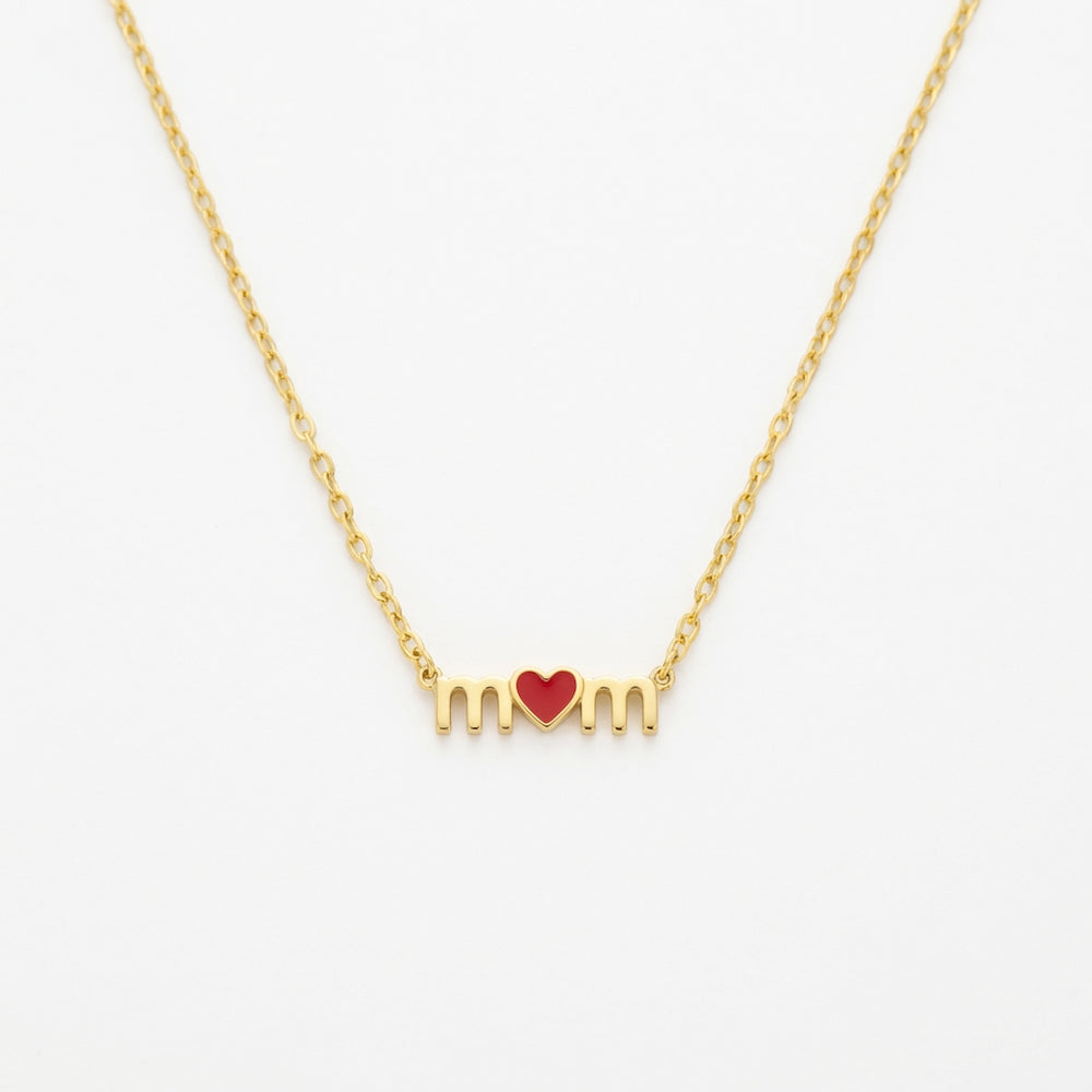 Custom Mom Heart Necklace