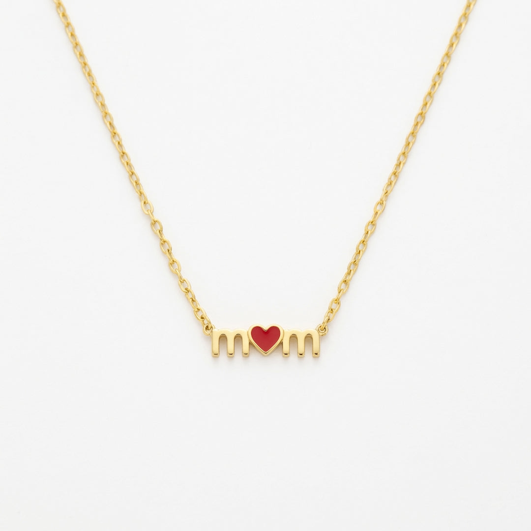 Custom Mom Heart Necklace