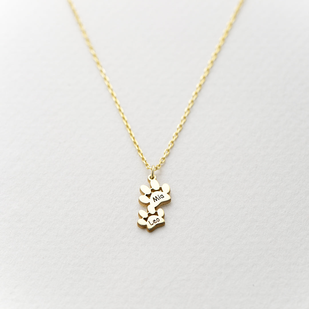 Name Necklace for Multiple Pets Gift