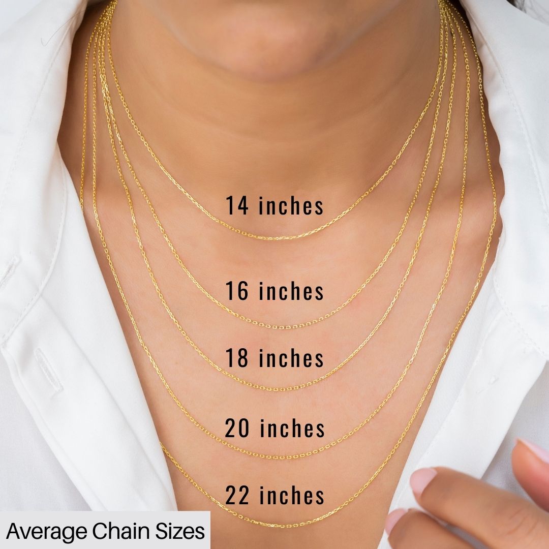 Name Plate Necklace Size