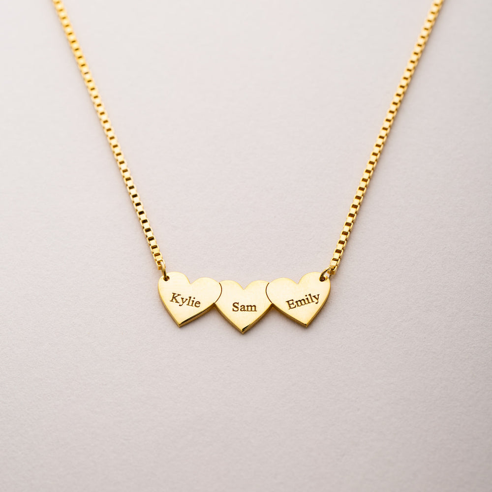 Name Hearts Necklace