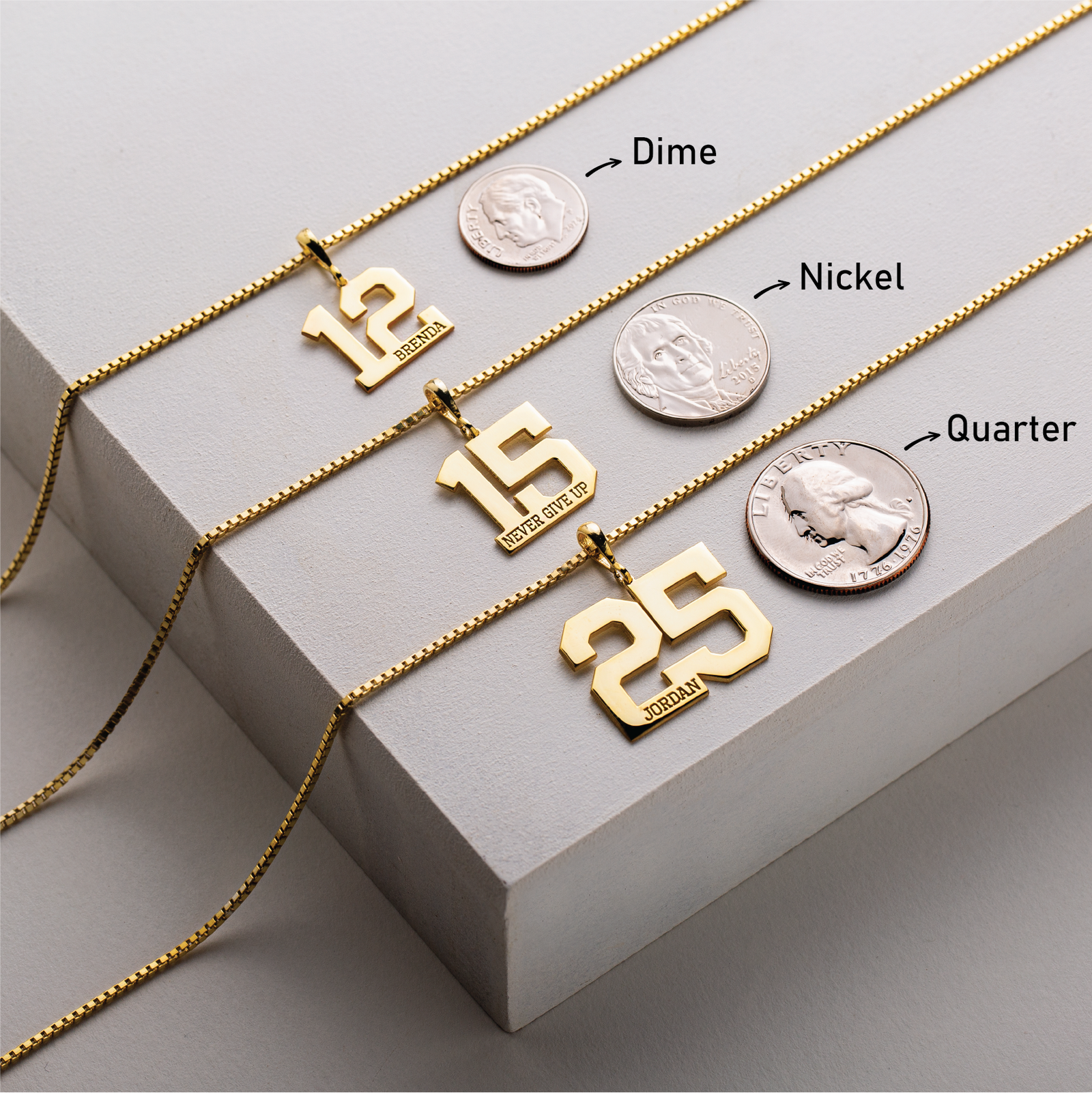 Number wear necklace