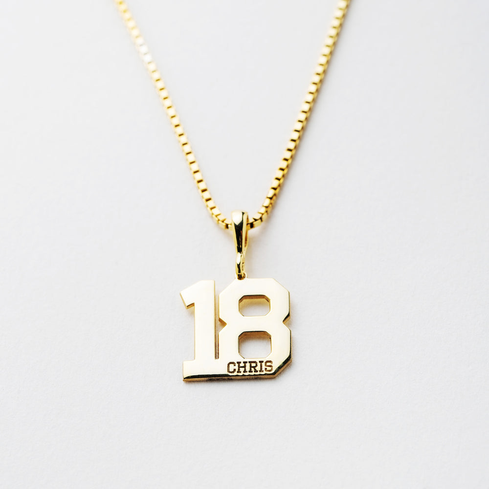 Number year necklace