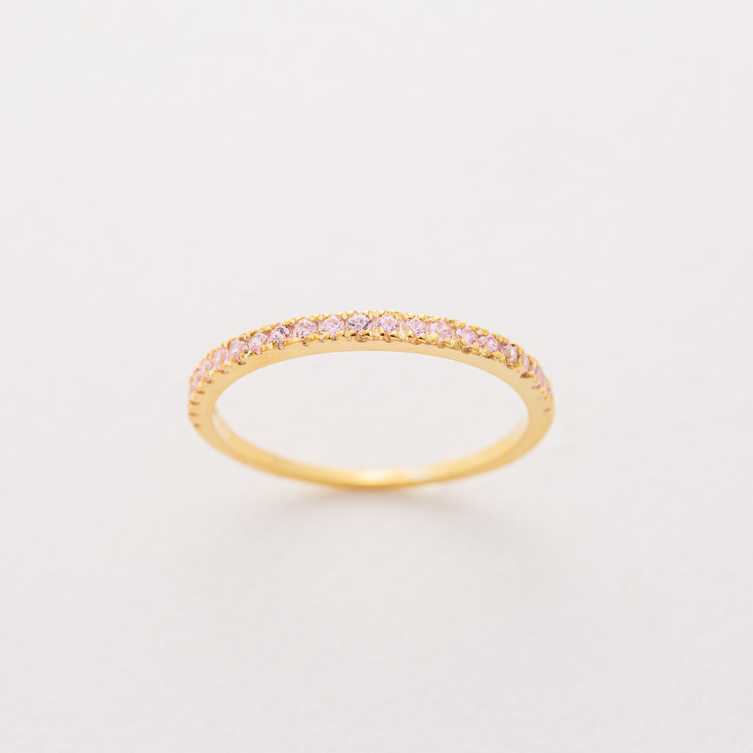 October birthstone stacking ring