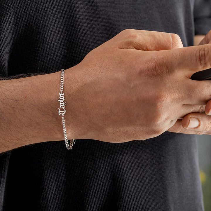 Men’s Custom Name Bracelet