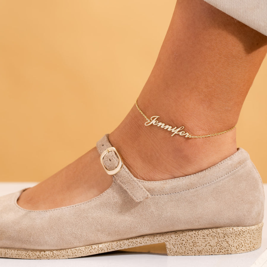 Custom Name Anklet