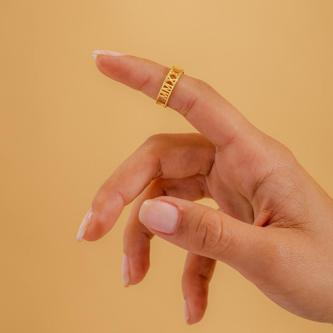Roman Numerals Ring
