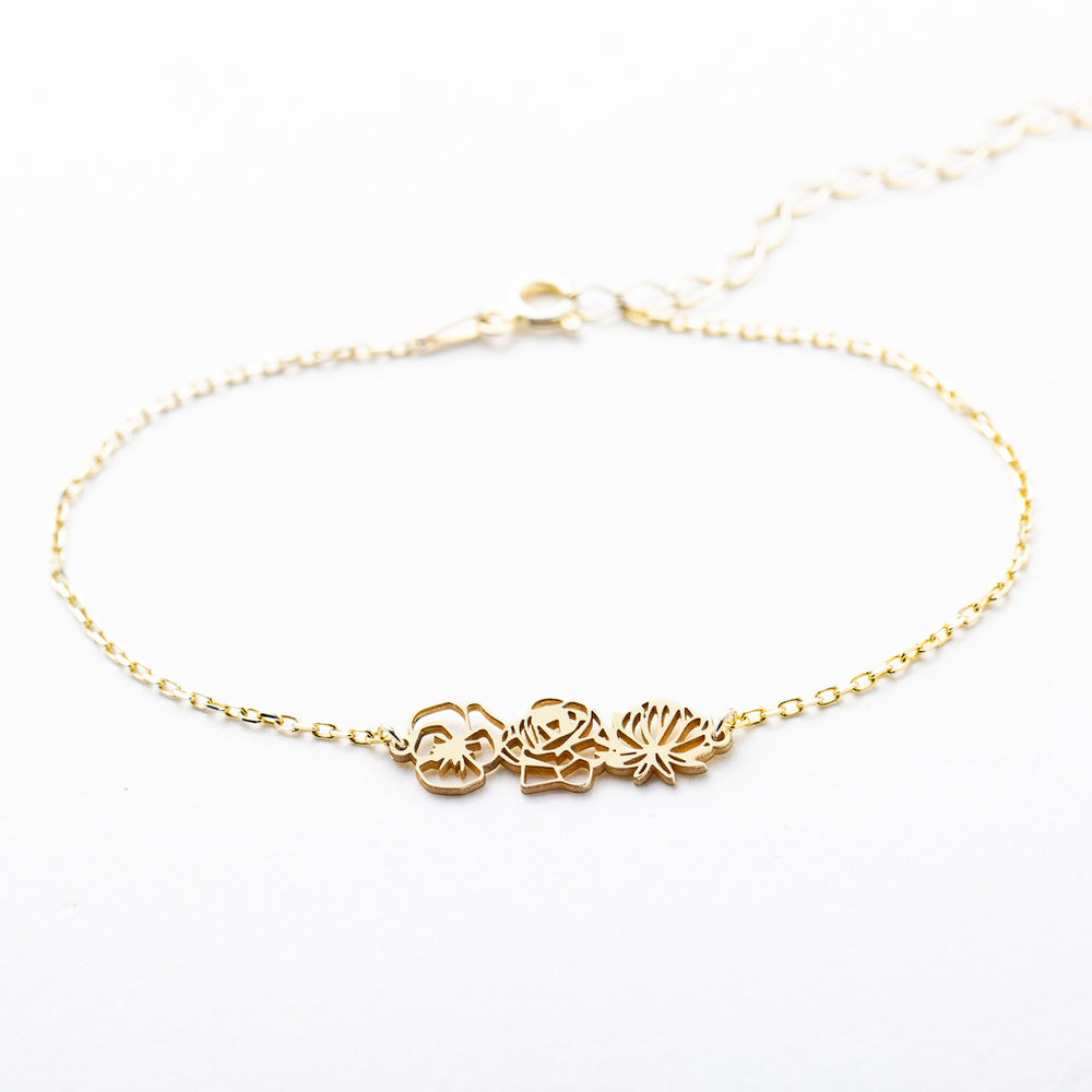 Personalized Birthflower Bracelet