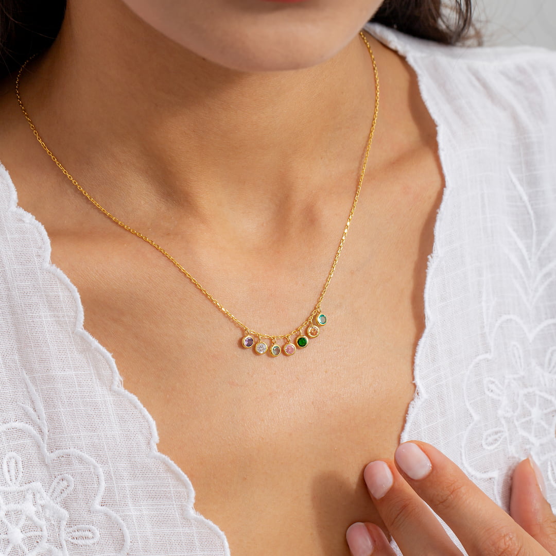 Personalized Birthstone Necklace 