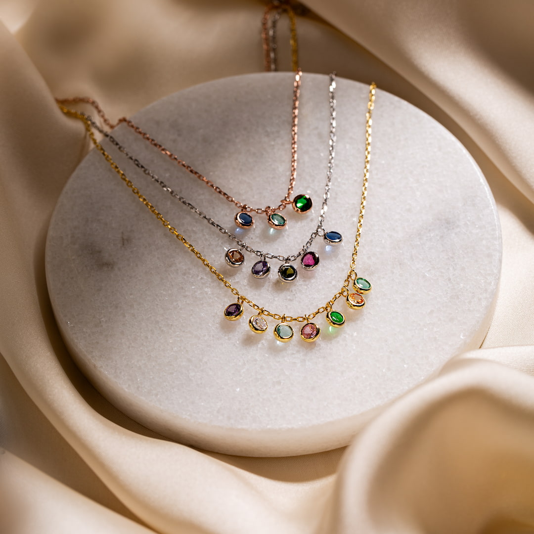 Personalized Birthstone Necklace 