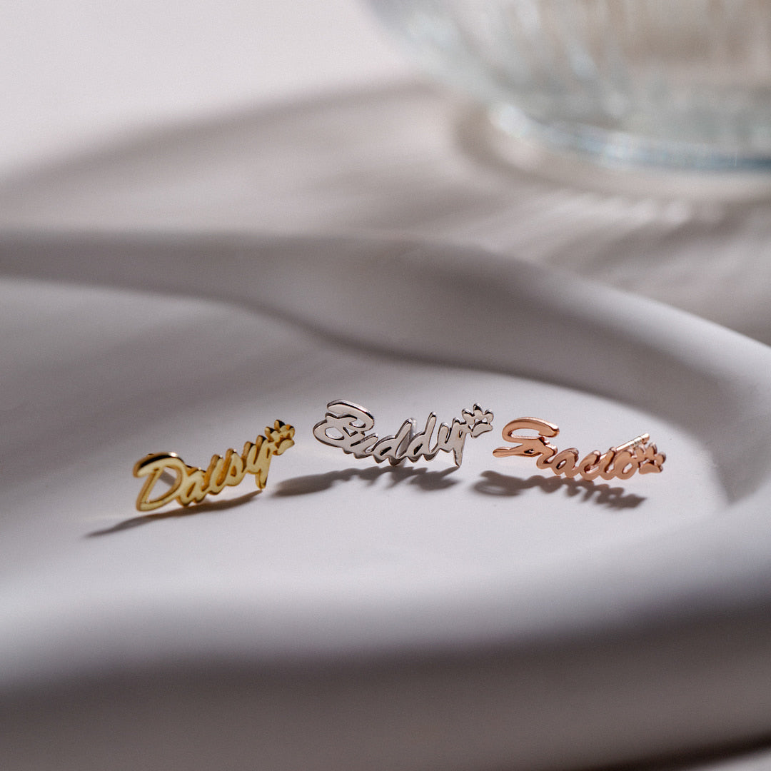 Personalized Dog Cat Earrings